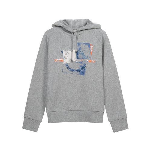 Z ZEGNA/杰尼亚 2021款 男卫衣 男士棉质连帽长袖卫衣运动衫 VW458 ZZ858R 商品图0