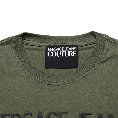 VERSACE JEANS COUTURE/VERSACE JEANS COUTURE 范思哲 2021款 男士短袖T恤 男士棉质圆领短袖T恤 B3GWA7TA 30454 商品图12