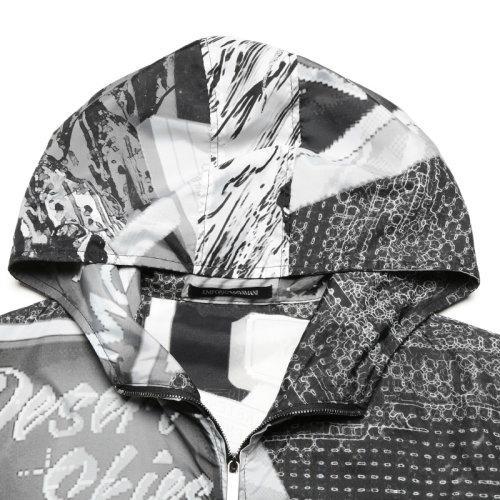 Emporio Armani/安普里奥阿玛尼【22春夏新款】男士赛车胶囊系列锦纶连帽夹克上衣外套皮肤衣 I1R410 I1018 商品图2