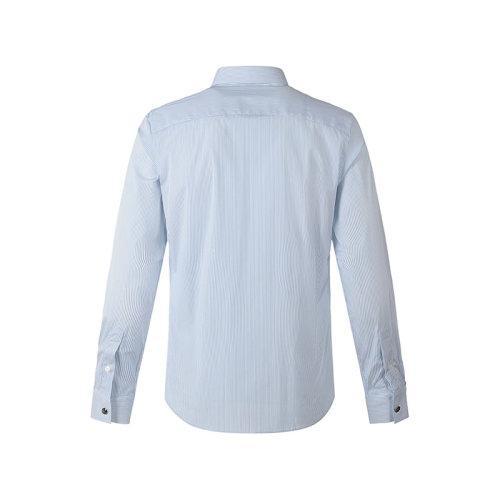 BURBERRY/博柏利【21秋冬新款】男士长袖衬衫 男款棉质长袖衬衫条纹徽标饰扣 80427731 商品图1