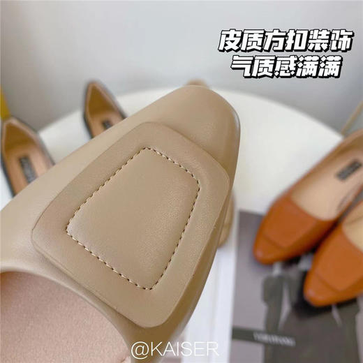【凯撒】浅口一脚蹬气质百搭尖头单鞋 商品图5