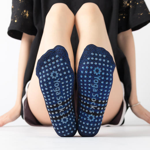 新款防止滑 棉空中瑜伽袜子舞蹈芭蕾女运动定制logo Yogasocks 商品图3