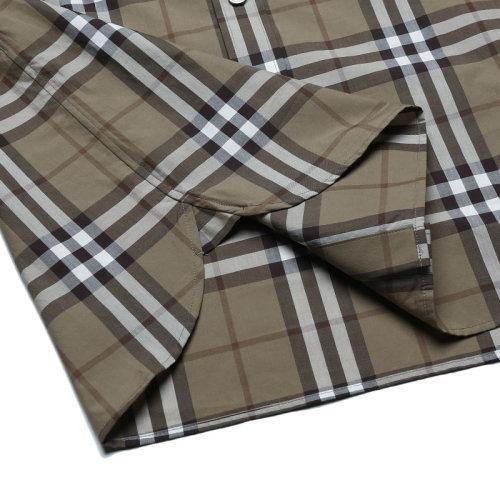 BURBERRY/博柏利【21秋冬新款】男士长袖衬衫 男款棉质长袖衬衫格纹 80442181 商品图4