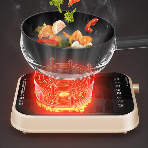 【小程序】小熊(bear)电磁炉 家用大功率2000W 火锅炉 电磁灶 智能定时 温度可调 电灶防水黑色微晶面板 DCL-A22Q5 商品图1