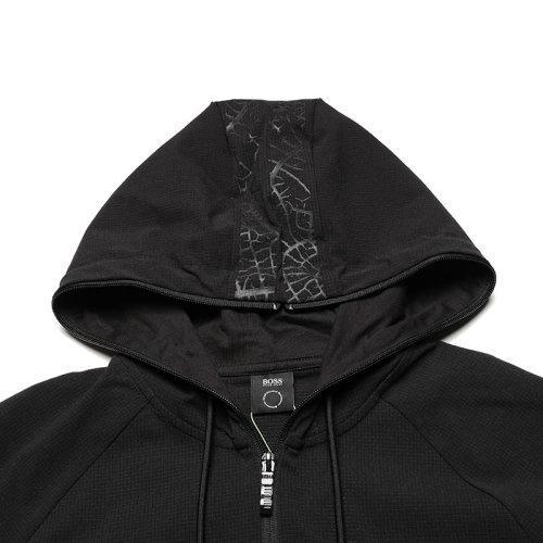 HUGO BOSS/雨果博斯【21秋冬新款】男士涤纶（再生）连帽运动衫上衣外套 50447863 商品图2
