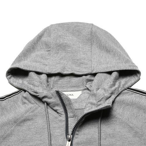 Z ZEGNA/杰尼亚 男卫衣 男士莫代尔纤维/棉连帽卫衣运动衫上衣外套 VY451 ZZ869 商品图7