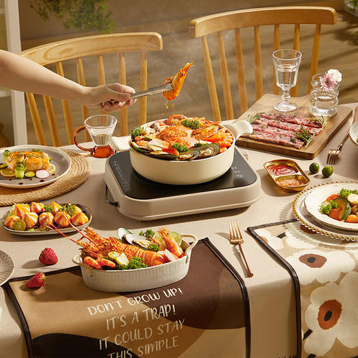 【小程序】小熊(bear)电磁炉 家用大功率2000W 火锅炉 电磁灶 智能定时 温度可调 电灶防水黑色微晶面板 DCL-A22Q5 商品图9