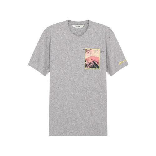 Z ZEGNA/杰尼亚 2021款 男士短袖T恤 男士棉质圆领短袖T恤 VW372 ZZ650Y 商品图5