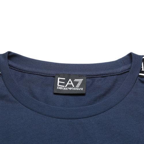 EA7阿玛尼【22春夏新款】男士LOGO系列棉质圆领短袖T恤 3LPT18 PJ02Z 商品图12