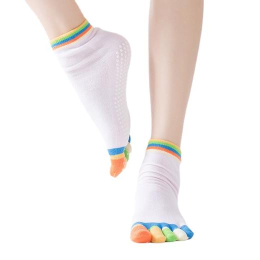 新款女士瑜伽袜子五指全指防滑平胶瑜伽袜袜批发定做 商品图3