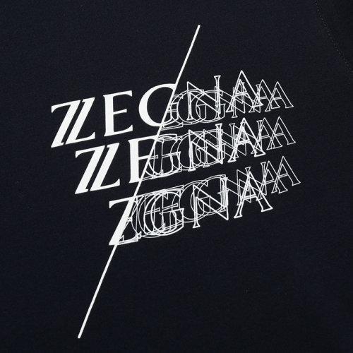 Z ZEGNA/杰尼亚 男士短袖T恤 男士Z ZEGNA标识印花棉质圆领短袖T恤 VY372 ZZ630I 商品图3