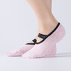 新款芭蕾圆头瑜伽袜子船袜款防滑瑜伽袜露背绑带袜 商品缩略图0