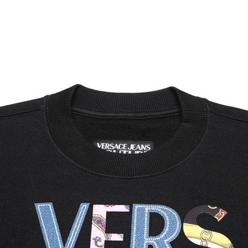 VERSACEJEANSCOUTURE/VERSACEJEANSCOUTURE 男卫衣 男士LOGO图案棉质圆领长袖卫衣运动衫 B7GZA7VF 30333 商品图2