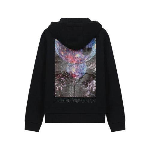 Emporio Armani/安普里奥阿玛尼 男卫衣男士棉质加绒款连帽拉链上衣外套 6K1B8P 1JM3Z 商品图5