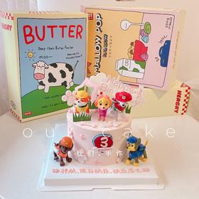 汪汪队蛋糕(玩偶颜色随机)-低糖处理无添加