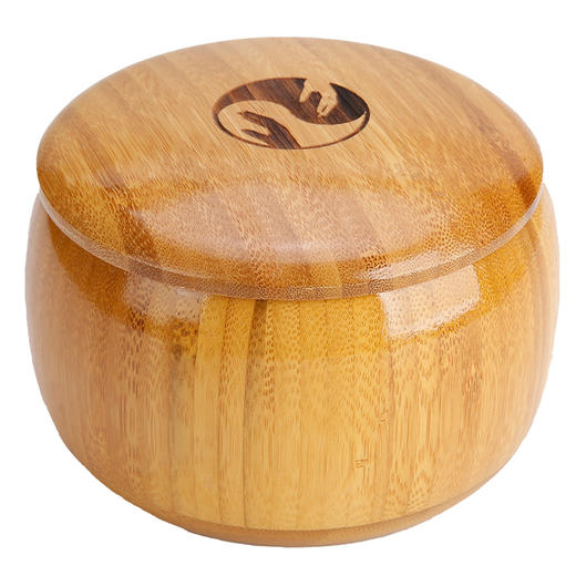 平盖高盖楠竹棋罐碳化处理环保轻便耐用 商品图4