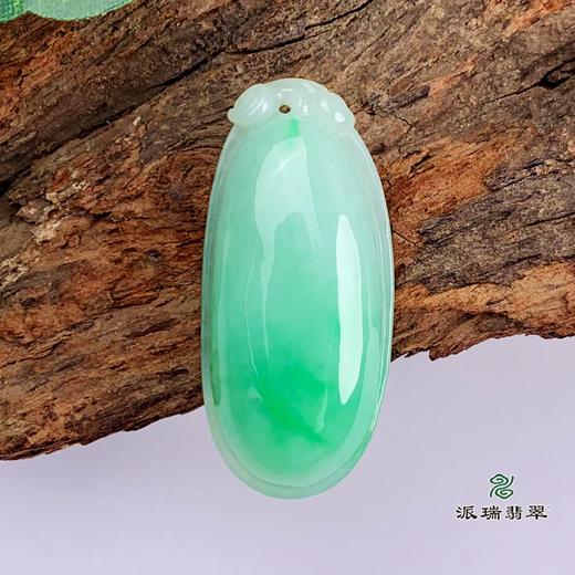 派瑞翡翠 翡翠挂件 糯种 绿色 商品图1