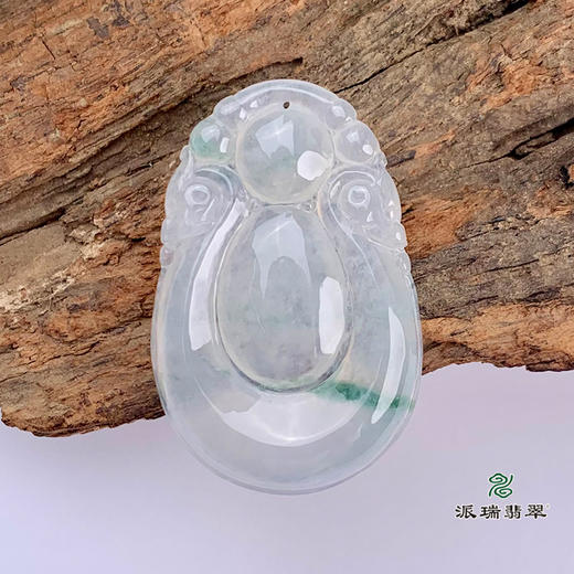 派瑞翡翠 翡翠挂件 糯种 飘花 商品图1