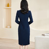 米思阳2026春季新款时尚气质纯色通勤OL连衣裙长袖修身裙子2471 商品缩略图4