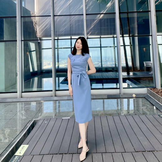 颈袖添香-连衣裙 “书卷气”高知优雅 文艺 J9283682 商品图2