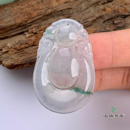 派瑞翡翠 翡翠挂件 糯种 飘花 商品图2