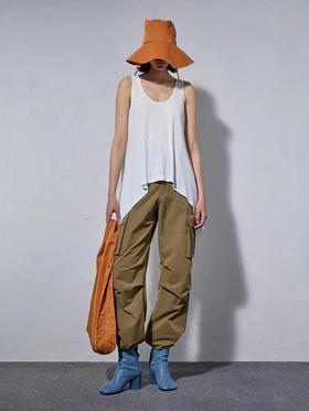 贴袋款休闲工装裤