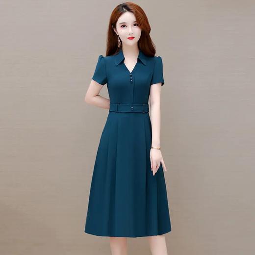 YX-大码女装POLO领时尚连衣裙女 商品图3
