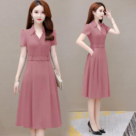 YX-大码女装POLO领时尚连衣裙女 商品图0