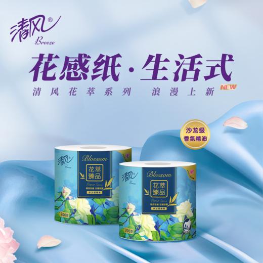 清风花翠卷筒纸4层家用实惠装10卷1提卫生纸 商品图1