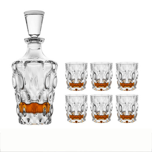 捷克进口BOHEMIA桑巴系列威士忌套装一樽六杯 商品图0