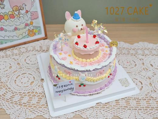 1027CAKE | 复古ins风 可爱款 立体兔兔 手绘 商品图0