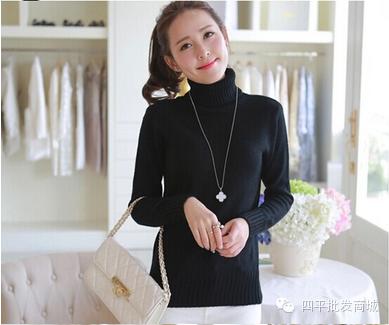 高领毛衣 修身打底衫（均码）白/黑/黄三色可选 商品图7