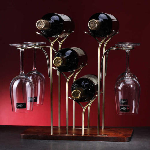 康巴赫生活馆欧式红酒架摆件红酒瓶摆件酒架展示架家用杯架创意红酒柜展示架 商品图1
