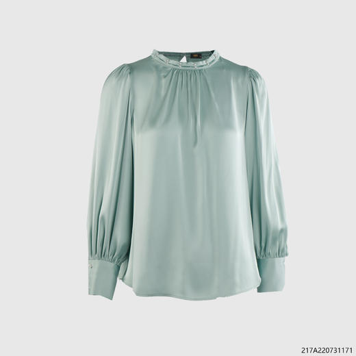 钉珠领小A摆衬衣 商品图0