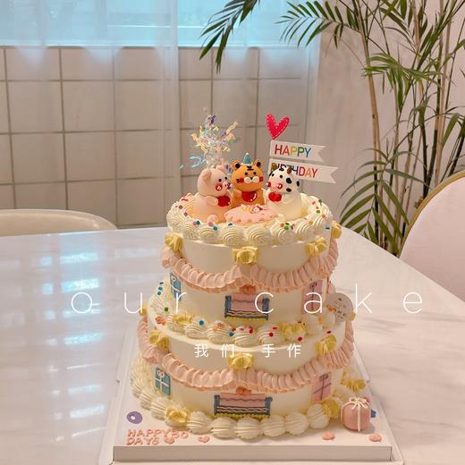 3只立体小动物复古蛋糕-低糖处理无添加 商品图2