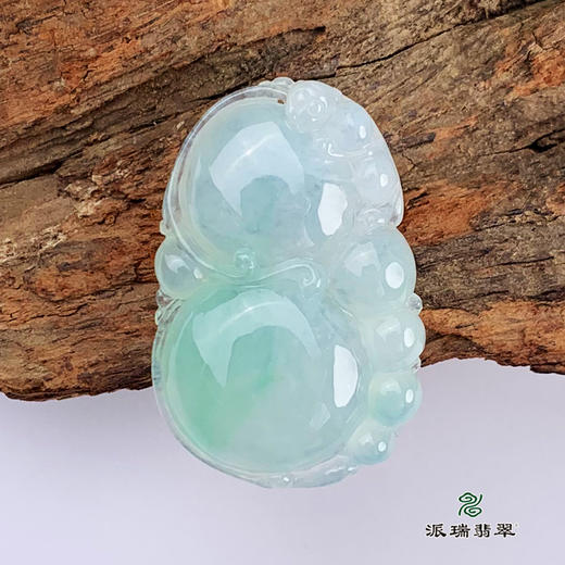 派瑞翡翠 翡翠挂件 糯种 飘绿花 商品图1