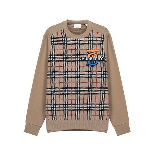 【国内现货】BURBERRY/博柏利 男卫衣 男款棉/山羊绒圆领长袖卫衣运动衫 803611 商品图0