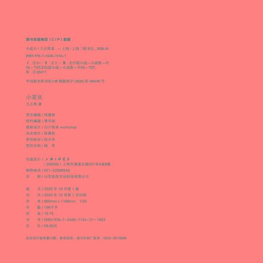 (仓发) 小花旦/上海三联书店/王占黑/9787542671547 商品图7
