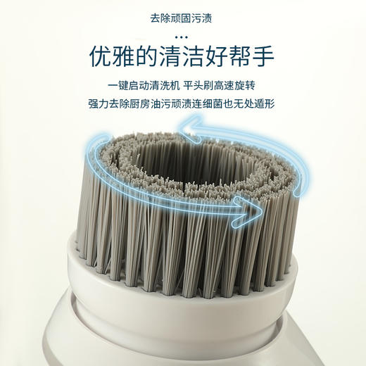 【清洁好帮手，一机多用】多功能厨房电动清洁刷 长柄无线款 刷锅刷碗 刷浴室刷瓷砖刷玻璃 两挡调速 省心省时更省力！ 商品图1