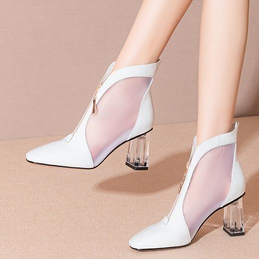 2022新款头层牛皮网靴JZX16B-01 商品图2