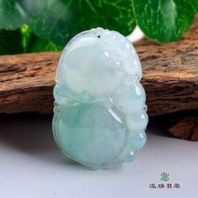 派瑞翡翠 翡翠挂件 糯种 飘绿花