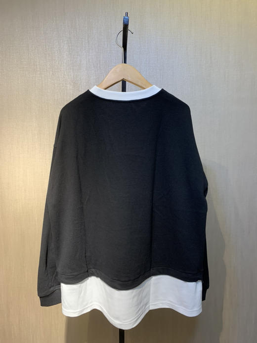 水淼2022秋新品假两件超显瘦假V领百搭针织衫爆款5125 商品图11