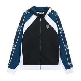 EA7/EA7 男士夹克 男士聚酯纤维/棉质连帽长袖运动衫外套 6HPM01 PJ3MZ