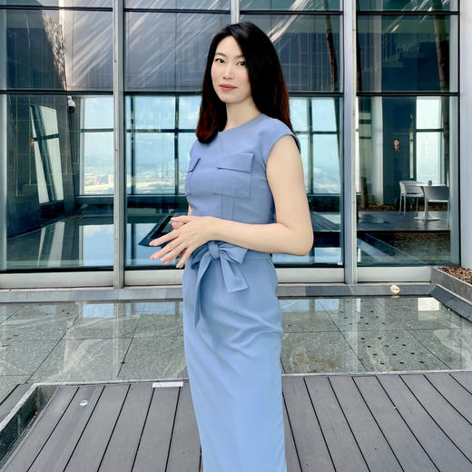 颈袖添香-连衣裙 “书卷气”高知优雅 文艺 J9283682 商品图4