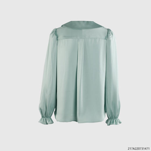 乖乖领荷叶袖衬衣 商品图1