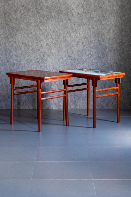 红桥红  家具严选  缅甸花梨（大果紫檀）【木面/云石面 88 拍卖款刀牙 平头案】 商品图0