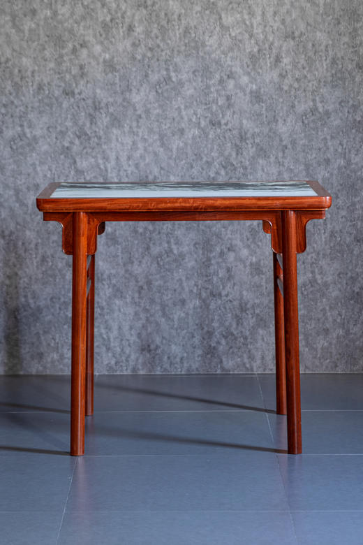 红桥红  家具严选  缅甸花梨（大果紫檀）【木面/云石面 88 拍卖款刀牙 平头案】 商品图1