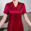 醋酸2022秋季新款婚礼女高贵喜婆婆服装婚宴礼服连衣裙HYX-22-098 商品缩略图3