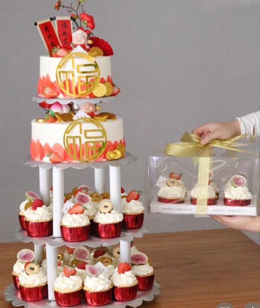 蛋糕定制—祝寿花环蛋糕 商品图0