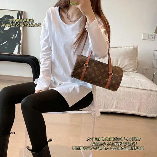 裁缝学苑AQ10 圆领小白衫长袖T恤打底衫纸样 女装衣服打版裁剪图 商品图4